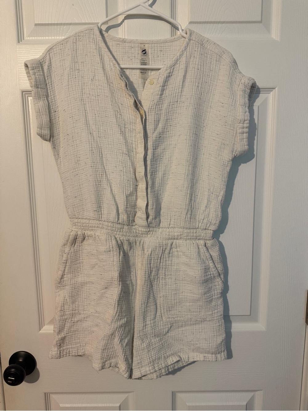 Lou & Grey by Loft Cream Speckled Romper